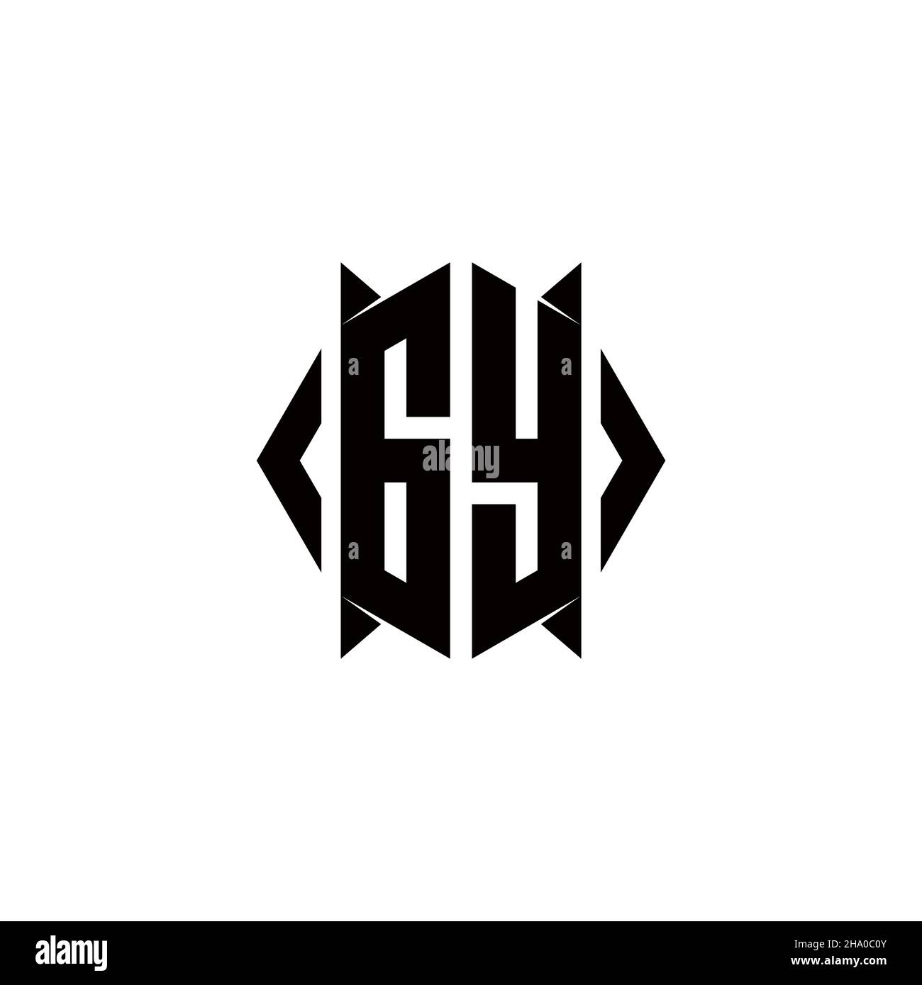 Ed logo monogramme avec forme de bouclier conceptions modèle vecteur icône moderne Illustration de Vecteur