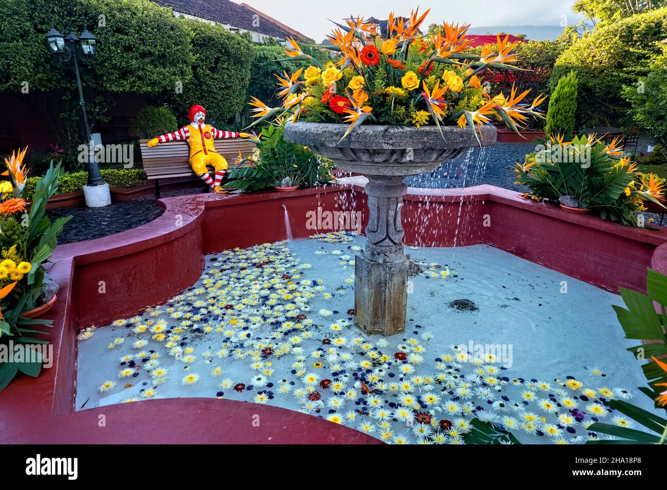 Ronald McDonald à Antigua, Guatemala Banque D'Images