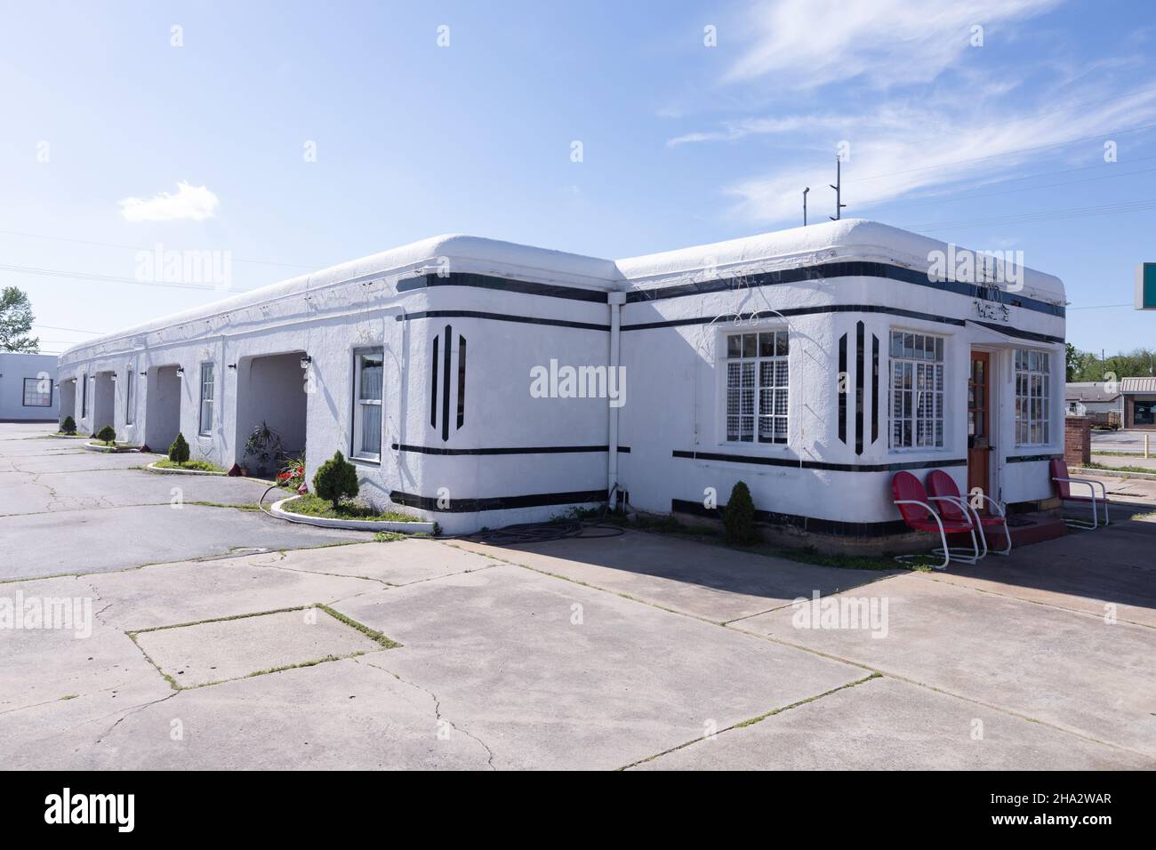 Carthage, Missouri, Missouri, États-Unis Boots court Motel Banque D'Images