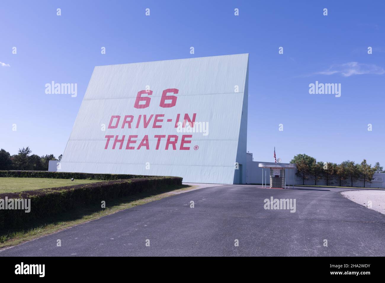 Carthage, Mo, route 66 - 66 Drive à Theatere Banque D'Images