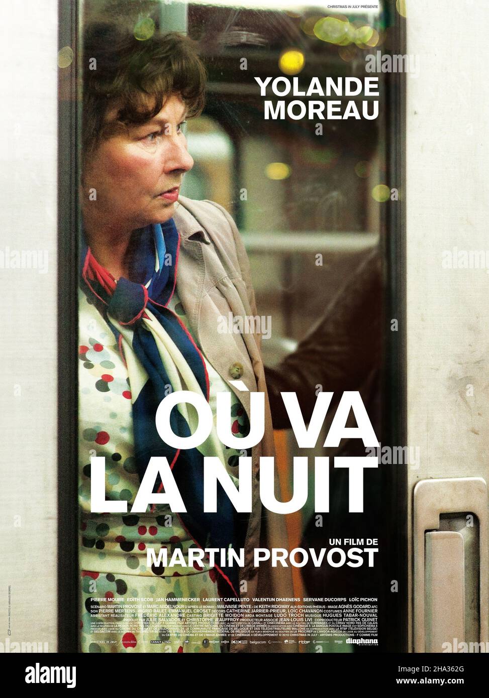 Ou va la nuit année : 2010 Belgique / France Directeur : Martin Provost Yolande Moreau affiche française Banque D'Images