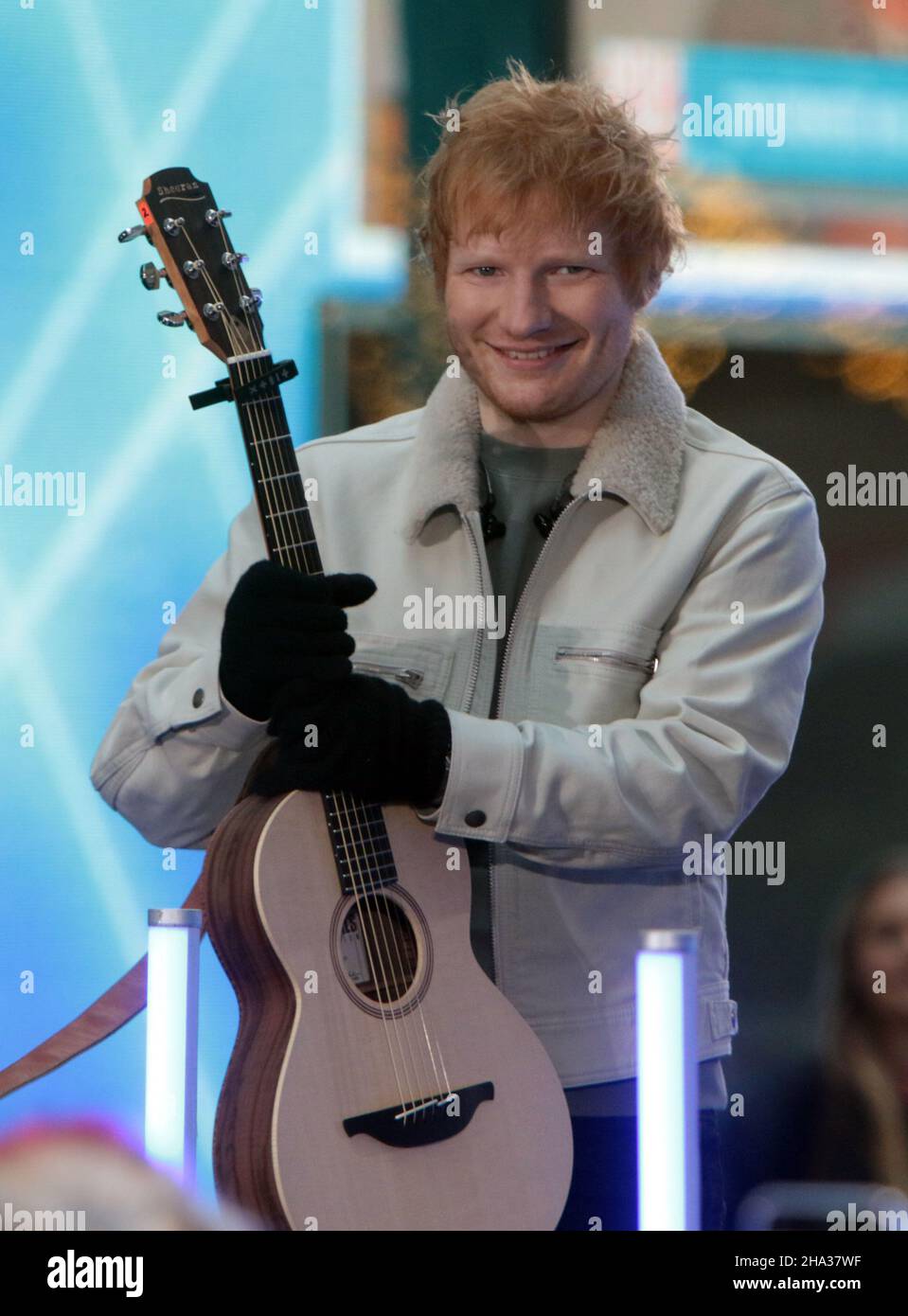 09 décembre 2021. Ed Sheeran se produit aujourd'hui Show concert Series à New York 09 décembre 2021 crédit RW/MediaPunch Banque D'Images