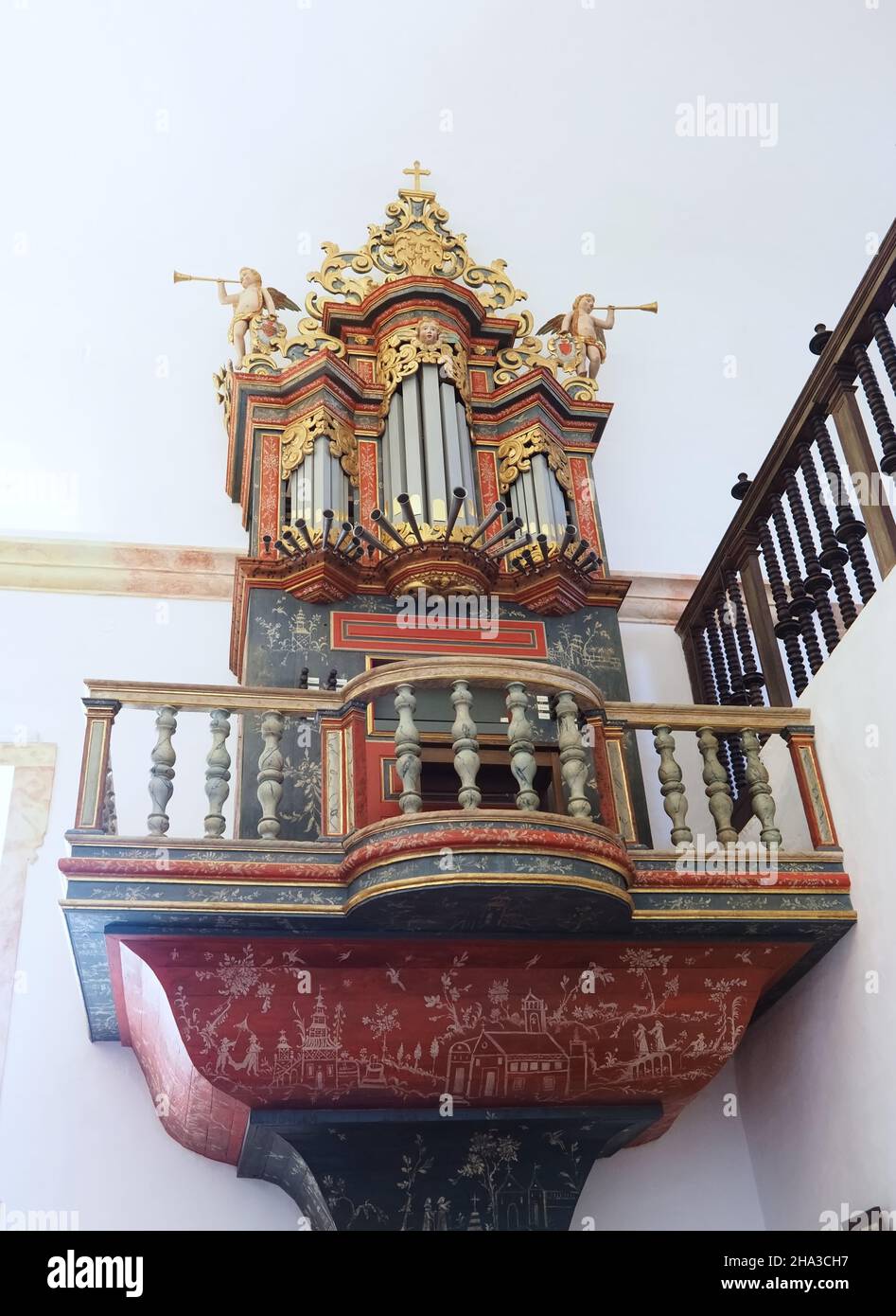 Intérieur de l'église Igreja da Misericordia à Almodovar dans le district d'Alentejo au Portugal Banque D'Images