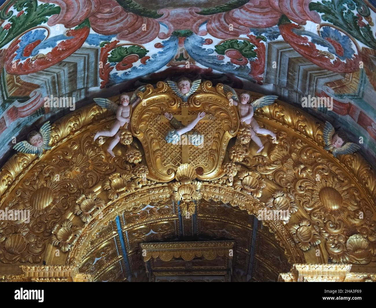 Intérieur de l'église Igreja da Misericordia à Almodovar dans le district d'Alentejo au Portugal Banque D'Images