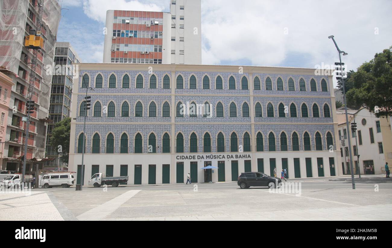 salvador, bahia, brésil - dezembro 7, 2021: Vue de la Casa da Musica ds Bahia dans la ville de Salvador. Banque D'Images