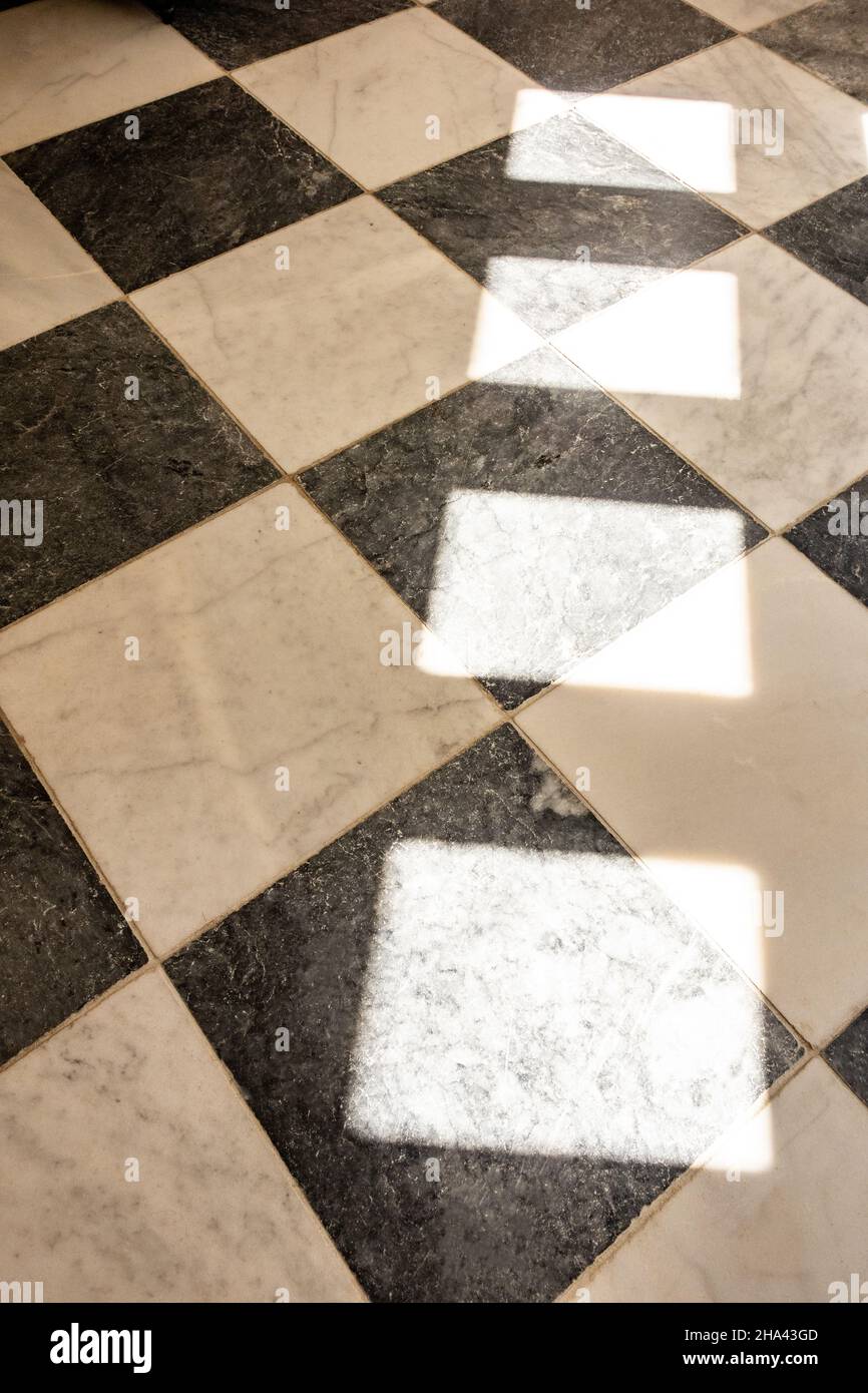 carrelage en diamant avec carreaux ombré Banque D'Images