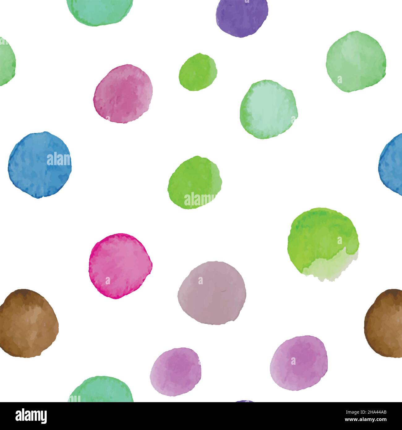 Aquarelle cercles multicolores gouttes de différentes tailles Illustration de Vecteur