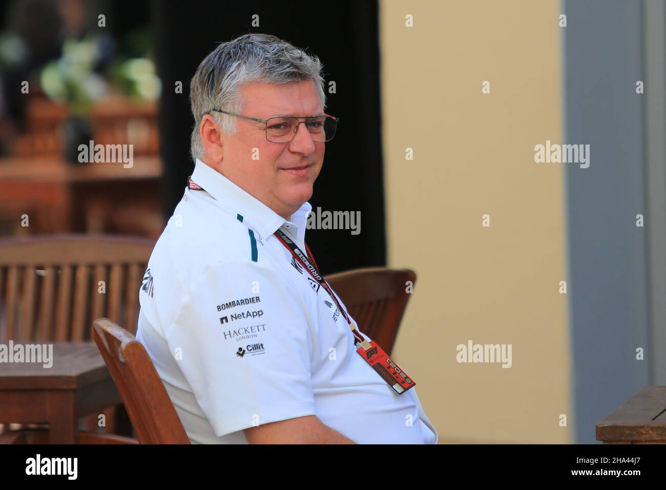 Abu Dhabi, Émirats arabes Unis.10th décembre 2021 ; circuit Yas Marina, Abu Dhabi, Émirats arabes Unis : Grand Prix FIA Abu Dhabi F1, journée d'entraînement : Otmar Szafnauer, directeur de l'équipe d'Aston Martin Cognizant F1 crédit de l'équipe : action plus Sports Images/Alay Live News Banque D'Images