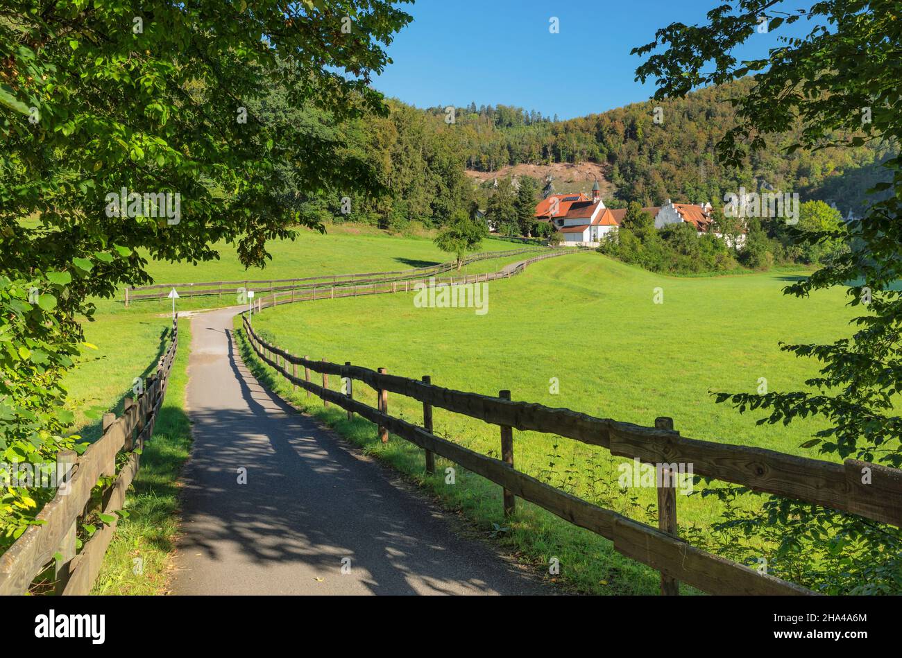 chapelle de st george,käppeler hof,thiergarten,parc naturel du danube supérieur,swabian alb,bade-wurtemberg,allemagne Banque D'Images