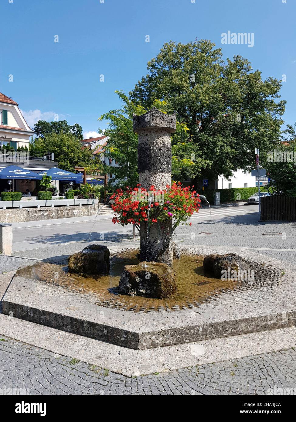 communauté grünwald, brunnen, centre Banque D'Images