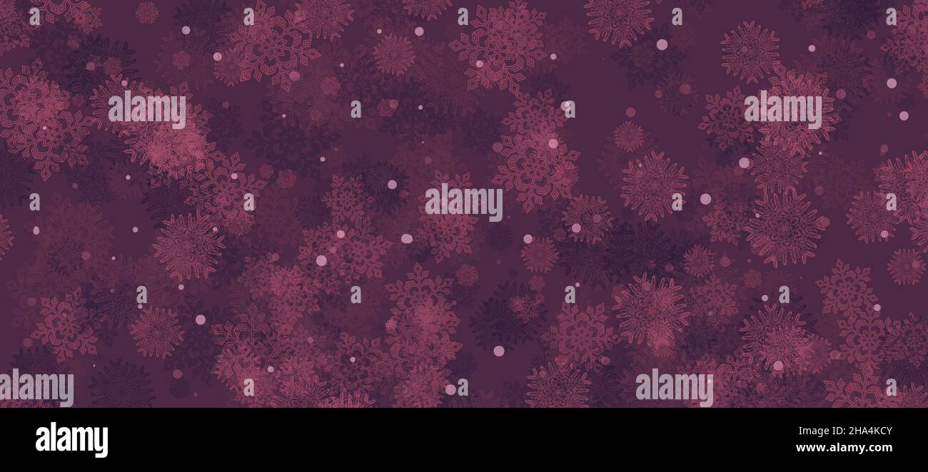 Belle bannière de noël avec flocons de neige.Joyeux Noël et bonne année bannière de bienvenue Banque D'Images