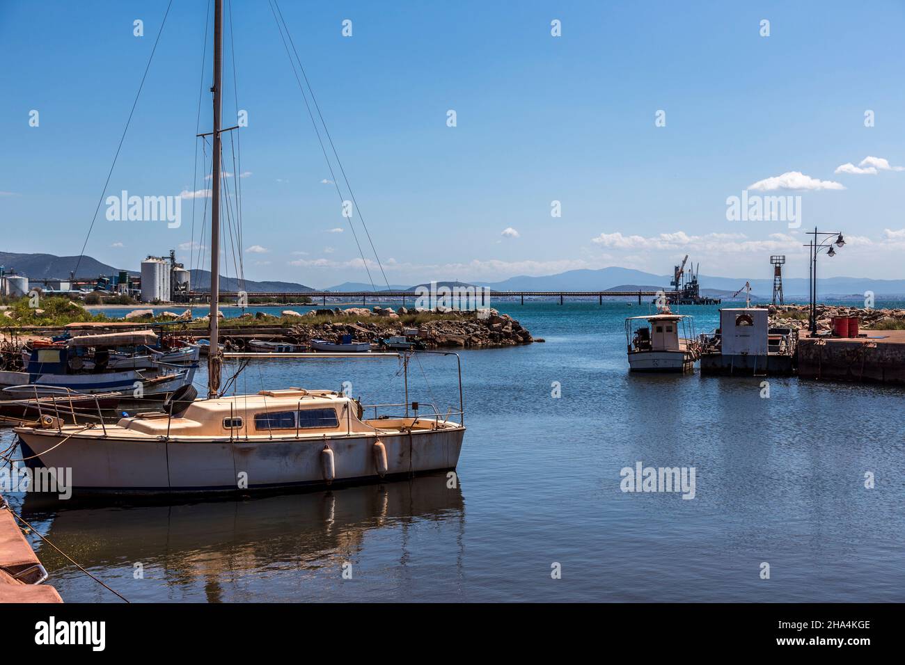 océan, bateaux, eau, ciel Banque D'Images