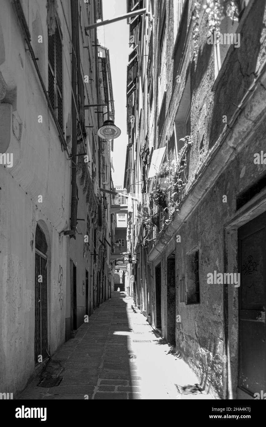 juste quelques photos de rue dans la ville de gênes, la capitale de la région de ligurie en italie Banque D'Images