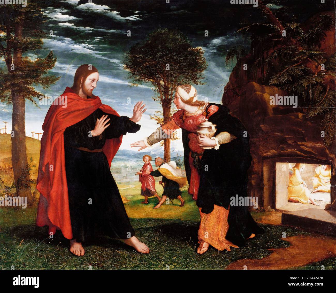 Noli me Tangere (touchez-moi non) par Hans Holbein le jeune (1497/8-1543), huile sur panneau de chêne, c.1526-8 Banque D'Images