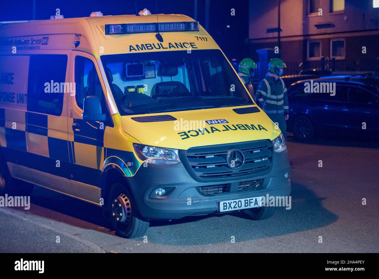 Ambulance West Midlands Ambulance Service Mercedes ambulance Banque D'Images