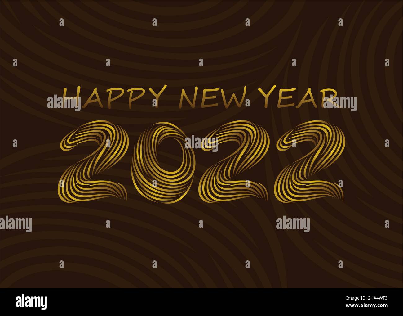 Joyeux nouvel an 2022 avec concept abstrait Illustration de Vecteur