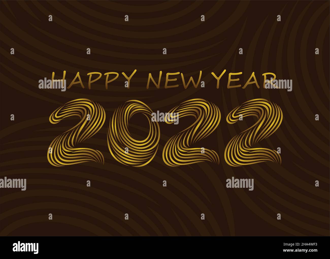 Joyeux nouvel an 2022 avec concept abstrait Illustration de Vecteur