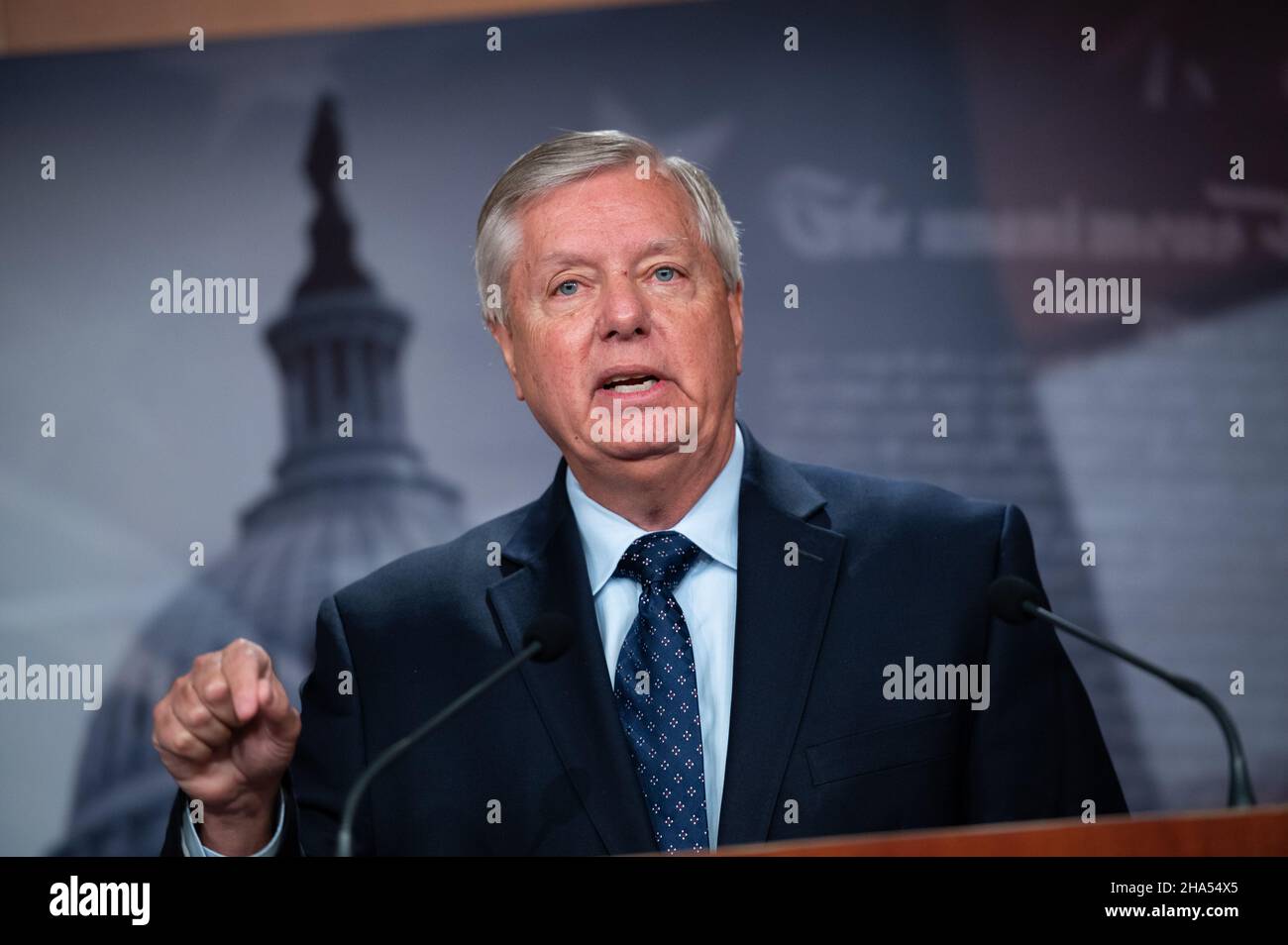 Washington, ÉtatsUnis.10th décembre 2021.Le sénateur Lindsey Graham (R