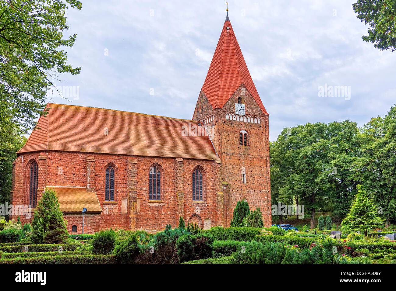 village église à kirchdorf sur l'île de poel Banque D'Images