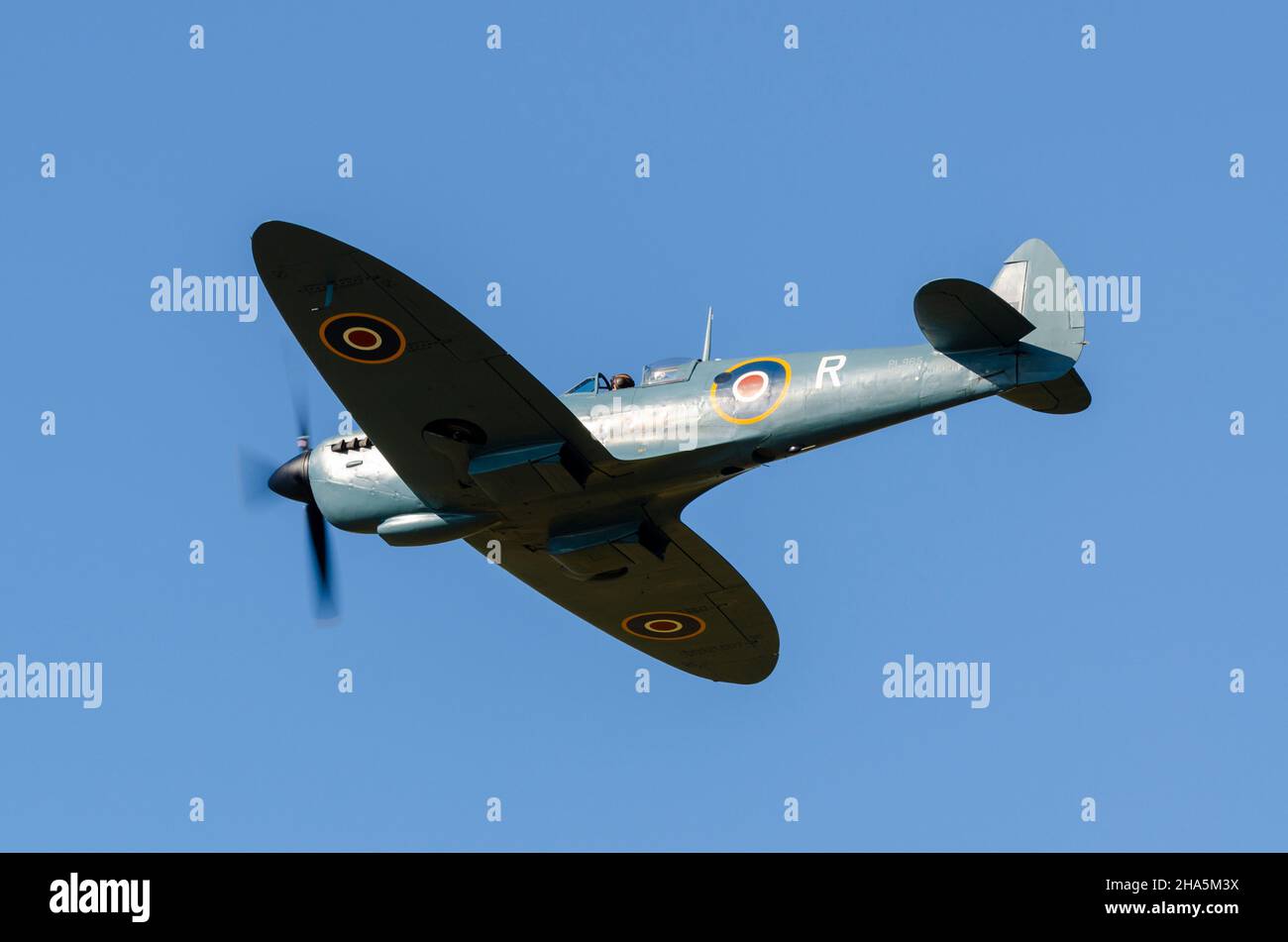 PR Supermarine Spitfire Mk.XI prenant part à la bataille de Grande-Bretagne 75th anniversaire de la Journée de la bataille d'Angleterre à l'aérodrome de Goodwood, anciennement RAF Westhampnet. Banque D'Images