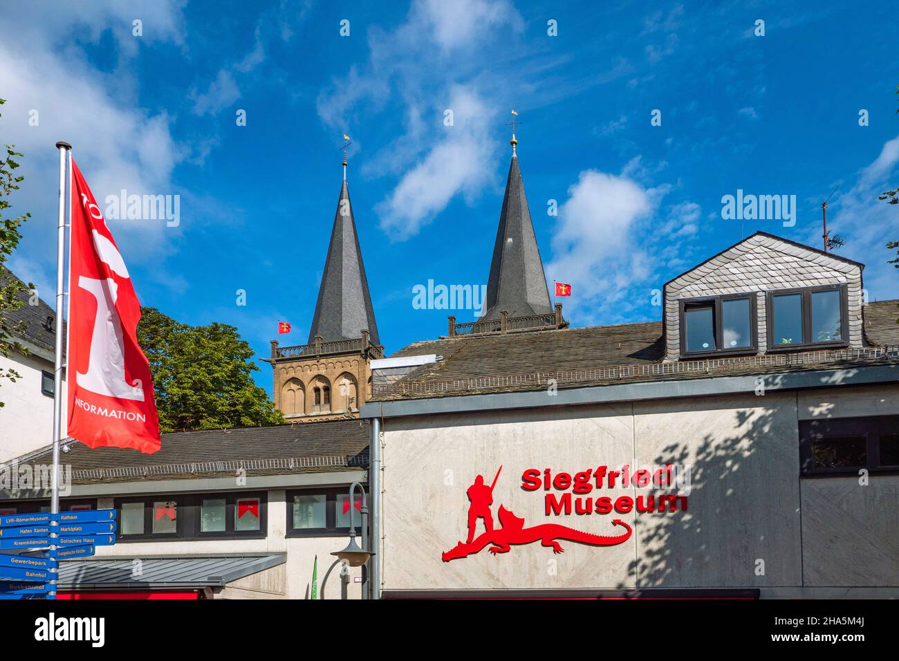 siegfried museum,xanten,basse-rhin,rhénanie-du-nord-westphalie,allemagne Banque D'Images