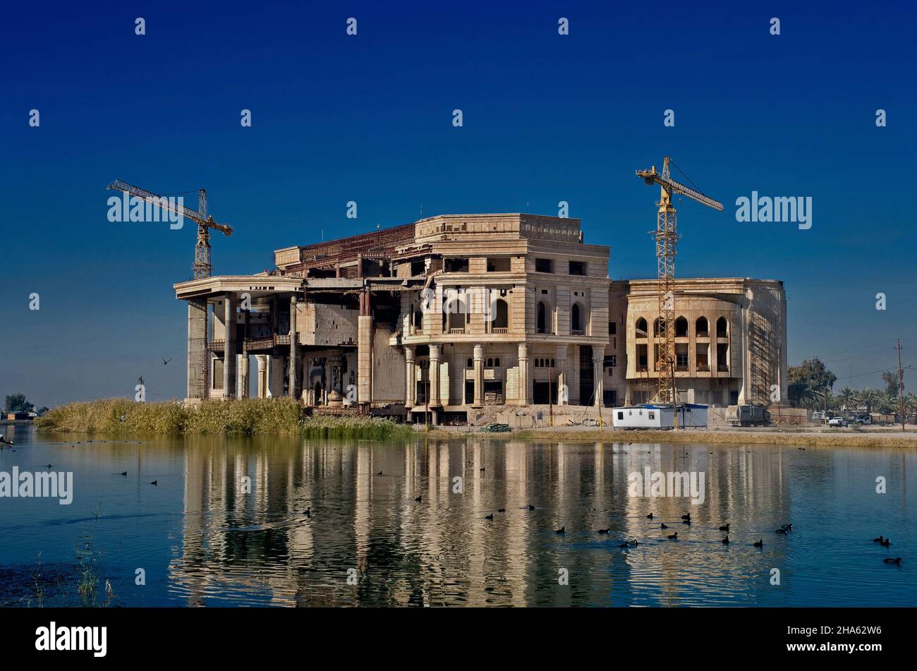 Victoire sur le Palais de l'Amérique, Bagdad, Irak Banque D'Images
