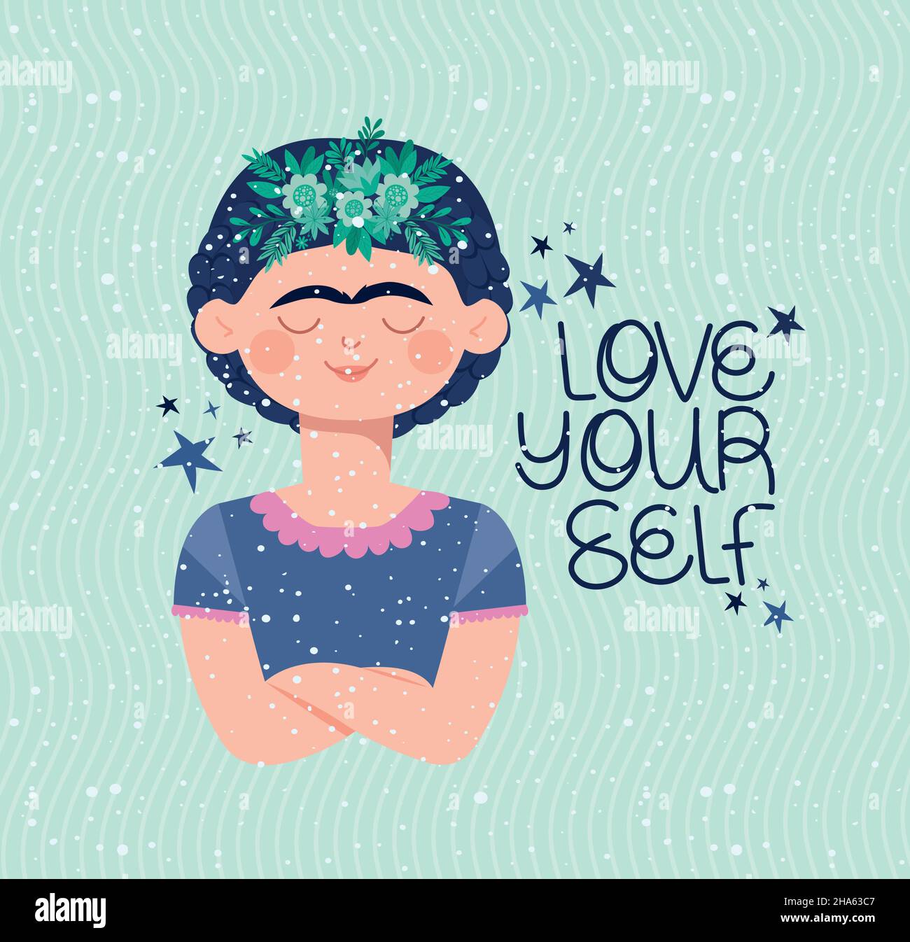 Affiche Frida Kahlo Image Vectorielle Stock Alamy