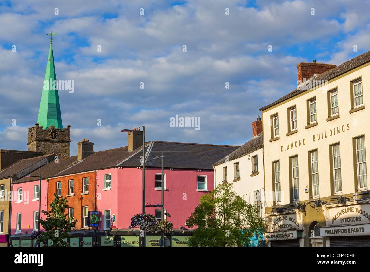 Church Street, Dundalk, Comté de Louth, Irlande Banque D'Images