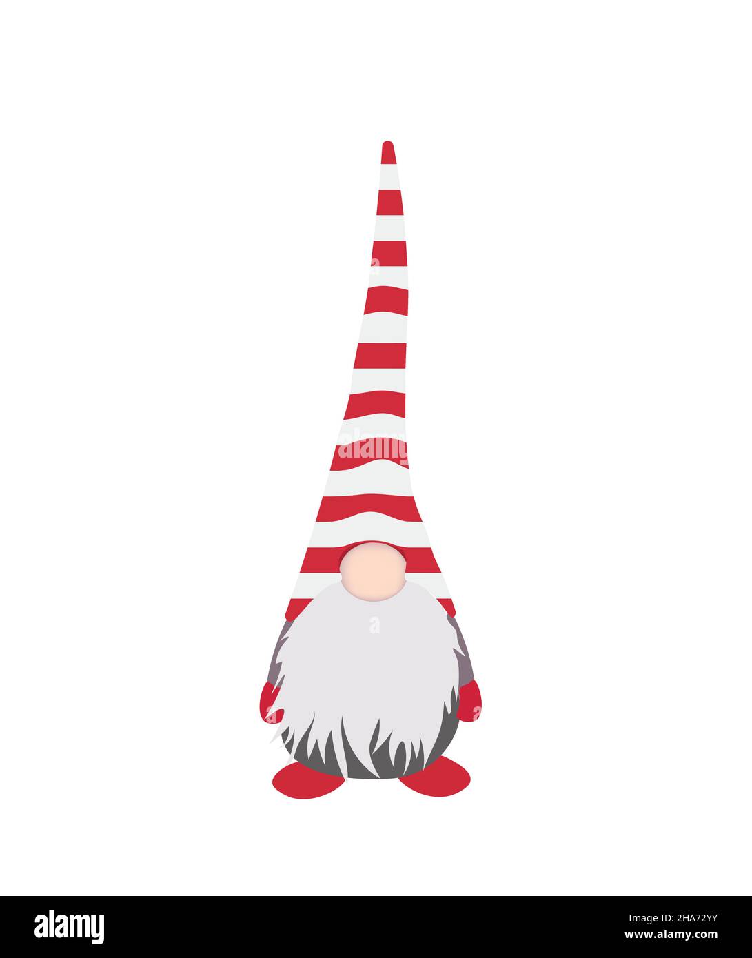 Icône de gnome de Noël. Illustration vectorielle Illustration de Vecteur