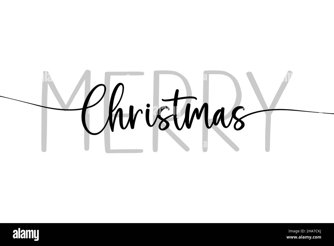 Joyeux Noël.Je vous souhaite un joyeux Noël.Carte de noël moderne originale, affiche, bannière, fond blanc, papier peint Banque D'Images