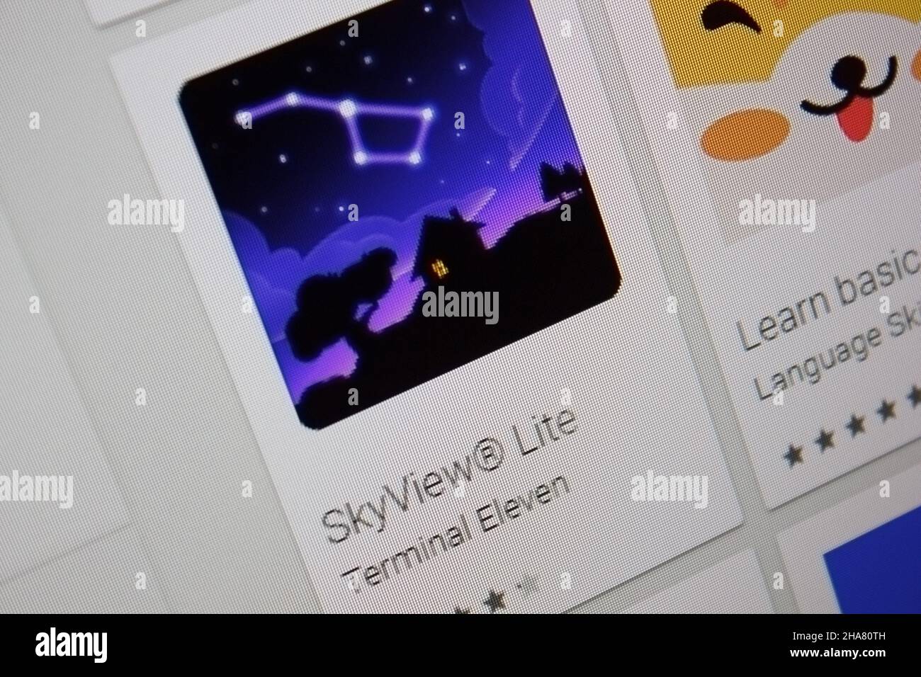 Ivanovsk, Russie - 28 novembre 2021 : application Sky View Lite sur l'écran  d'un Tablet PC Photo Stock - Alamy