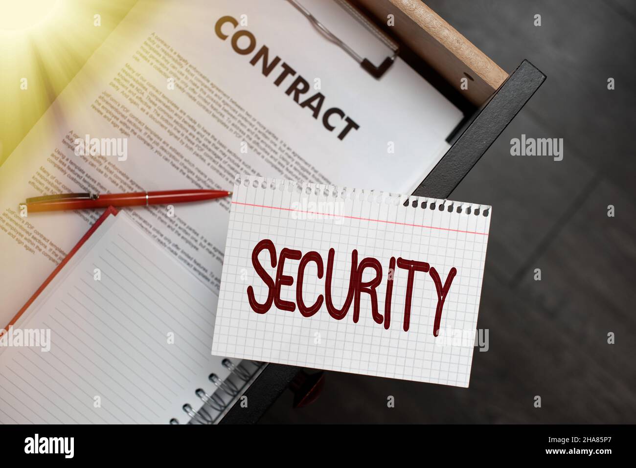 Écriture affichage du texte sécurité.Approche commerciale mesures prises pour être sûr qualité ou état d'être sûr penser nouvelles idées brillantes renouveler Banque D'Images
