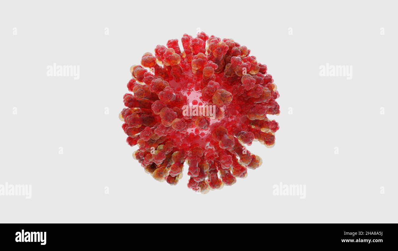 SARS-CoV-2 coronavirus variante Omicron. Delta cellulaire et MU variante of interest(VOI),B.1.621,B.1.1.529,C.37.COVID 19 Delta plus,MU variant, muté Banque D'Images
