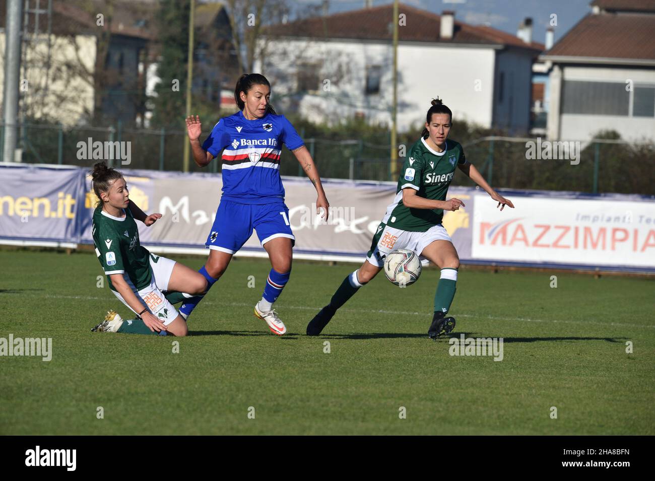 Yoreli Rincon (Sampdoria) pendant Hellas Verona femmes vs UC Sampdoria, football italien Serie A Women Match à Vérone, Italie, décembre 11 2021 Banque D'Images