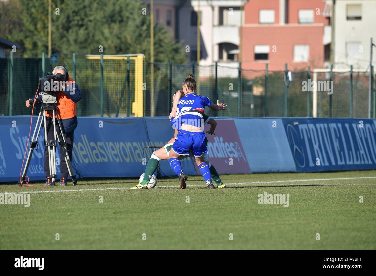 Michela Giordano (Sampdoria) pendant Hellas Verona femmes vs UC Sampdoria, football italien Serie A Women Match à Vérone, Italie, décembre 11 2021 Banque D'Images