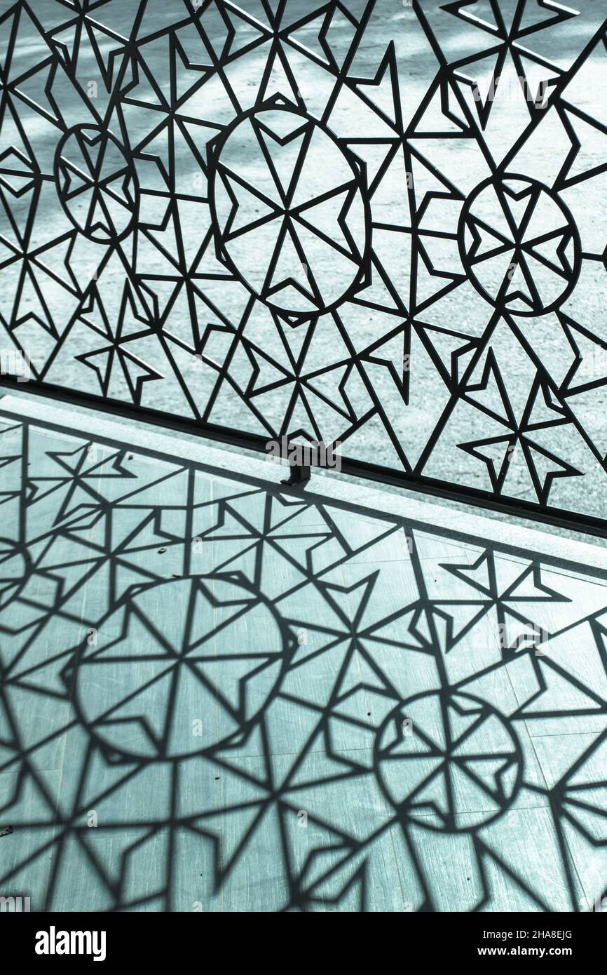 arrière-plan abstrait avec triangles métalliques Banque D'Images