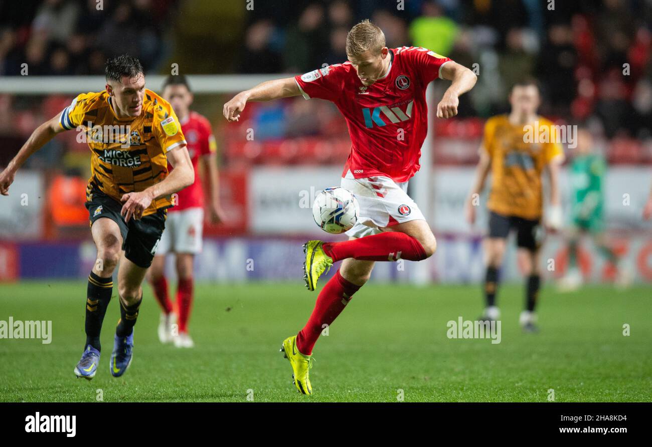 Londres, Royaume-Uni.11th décembre 2021. Lors du match Sky Bet League 1 entre Charlton Athletic et Cambridge United à la Valley, Londres, Angleterre, le 11 décembre 2021.Photo d'Alan Stanford/Prime Media Images.Crédit : Prime Media Images/Alamy Live News Banque D'Images