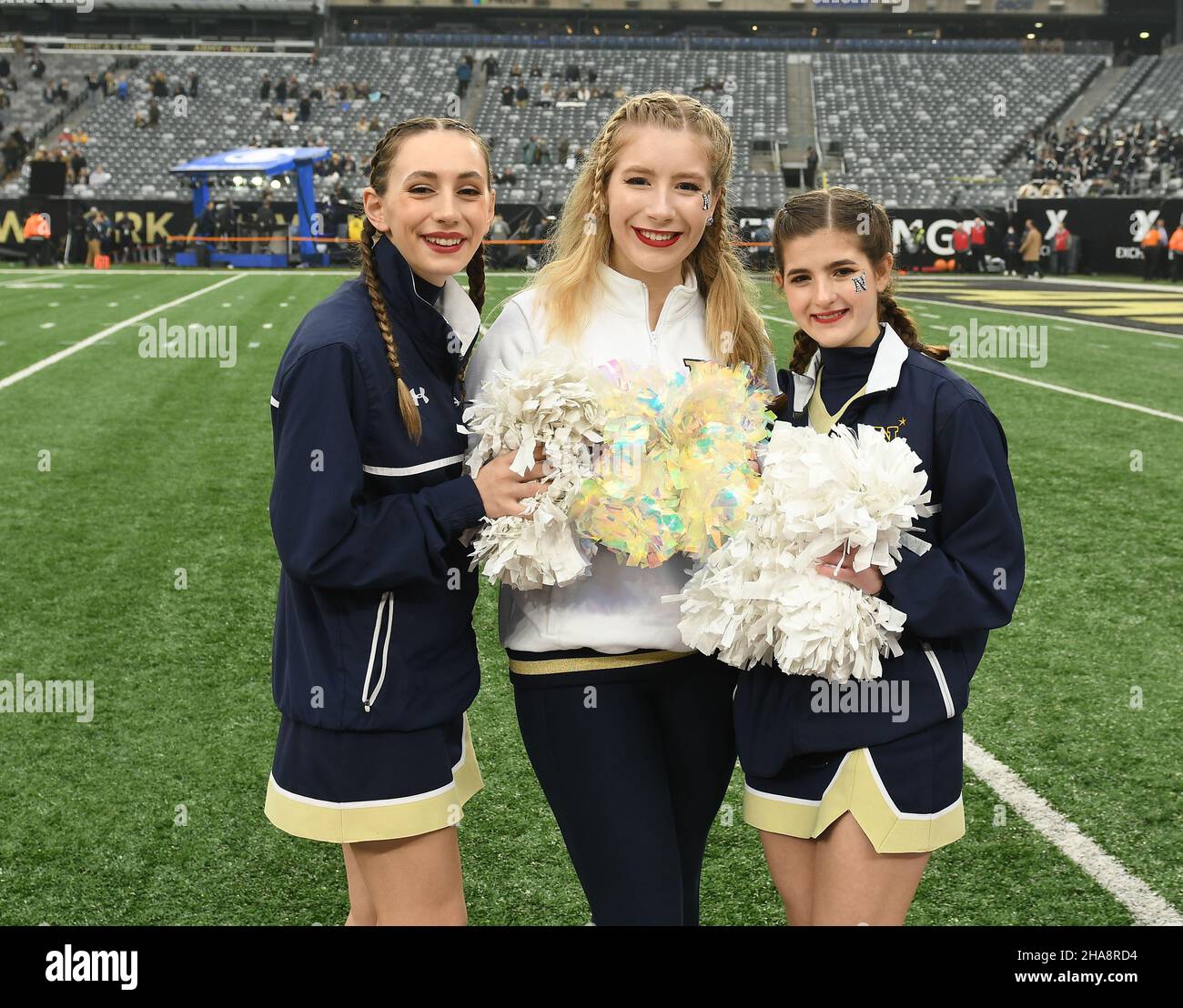 East Rutherford, New Jersey, États-Unis.11th décembre 2021.11 décembre 2021, East Rutherford NJ- les meneurs de la Marine au stade MetLife (Credit image: © Ricky Fitchett/ZUMA Press Wire) Banque D'Images