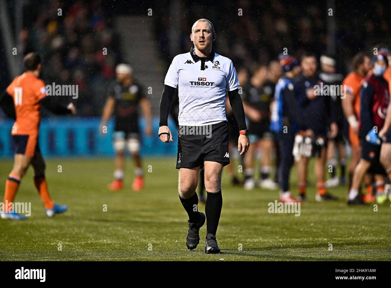 Barnett, Royaume-Uni.11th décembre 2021.COUPE du défi EPCR.Rugby à Édimbourg Saracens V.Stade StoneX.Barnett.Trainini (arbitre).Credit: Sport en images/Alamy Live News Banque D'Images