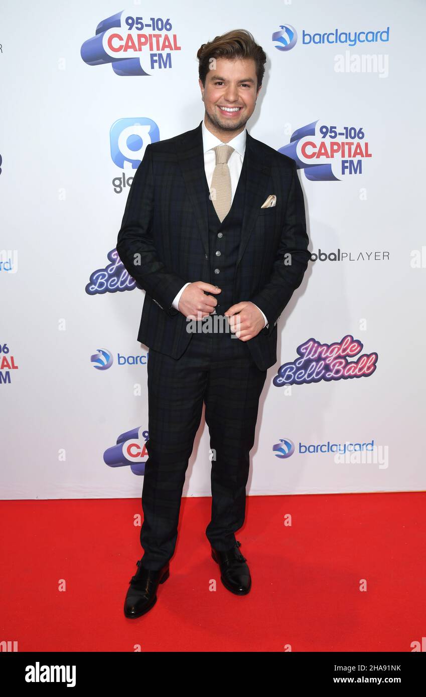 PAS D'ARCHIVE PAS DE VENTE USAGE ÉDITORIAL SEULEMENT Sonny Jay au premier jour du Jingle Bell ball de Capital avec Barclaycard à la O2 Arena de Londres.Date de la photo: Samedi 11 décembre 2021. Banque D'Images