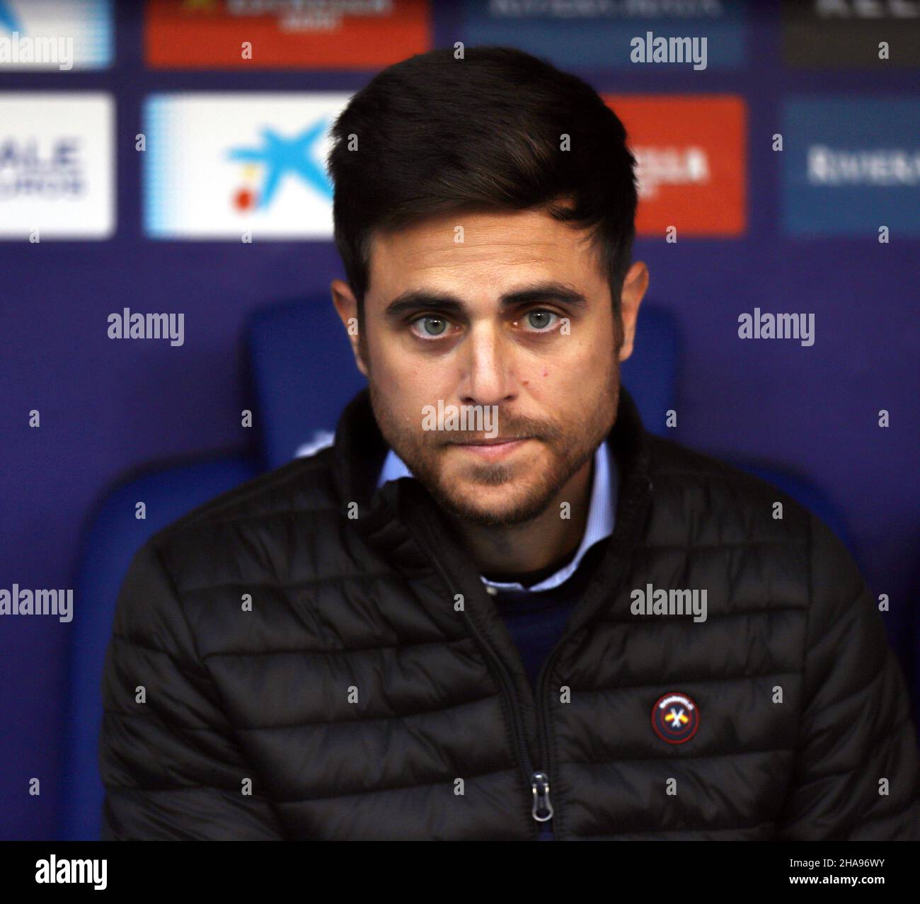 Sabadell, Barcelone, Espagne.11th décembre 2021.Barcelone Espagne 11.12.2021 Alessio Lisci (Levante UD) regarde pendant la Liga Santander entre Espanyol et Levante UD au stade RCDE le 11 décembre 2021 à Barcelone.Crédit : Xavi Urgeles/ZUMA Wire/Alay Live News Banque D'Images