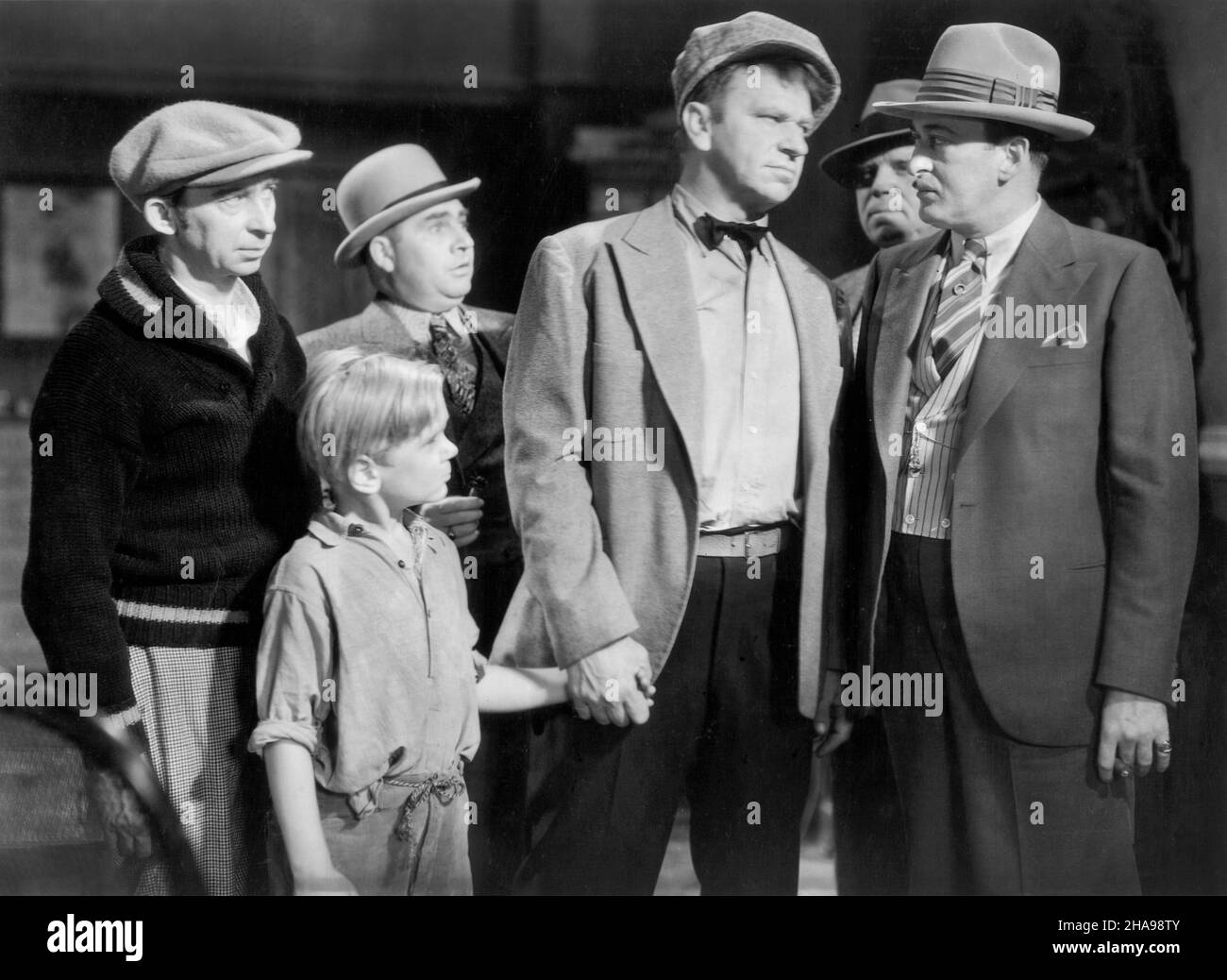 Jackie Cooper (Boy), Wallace Beery, sur le tournage du film, « The champ », MGM, 1931 Banque D'Images