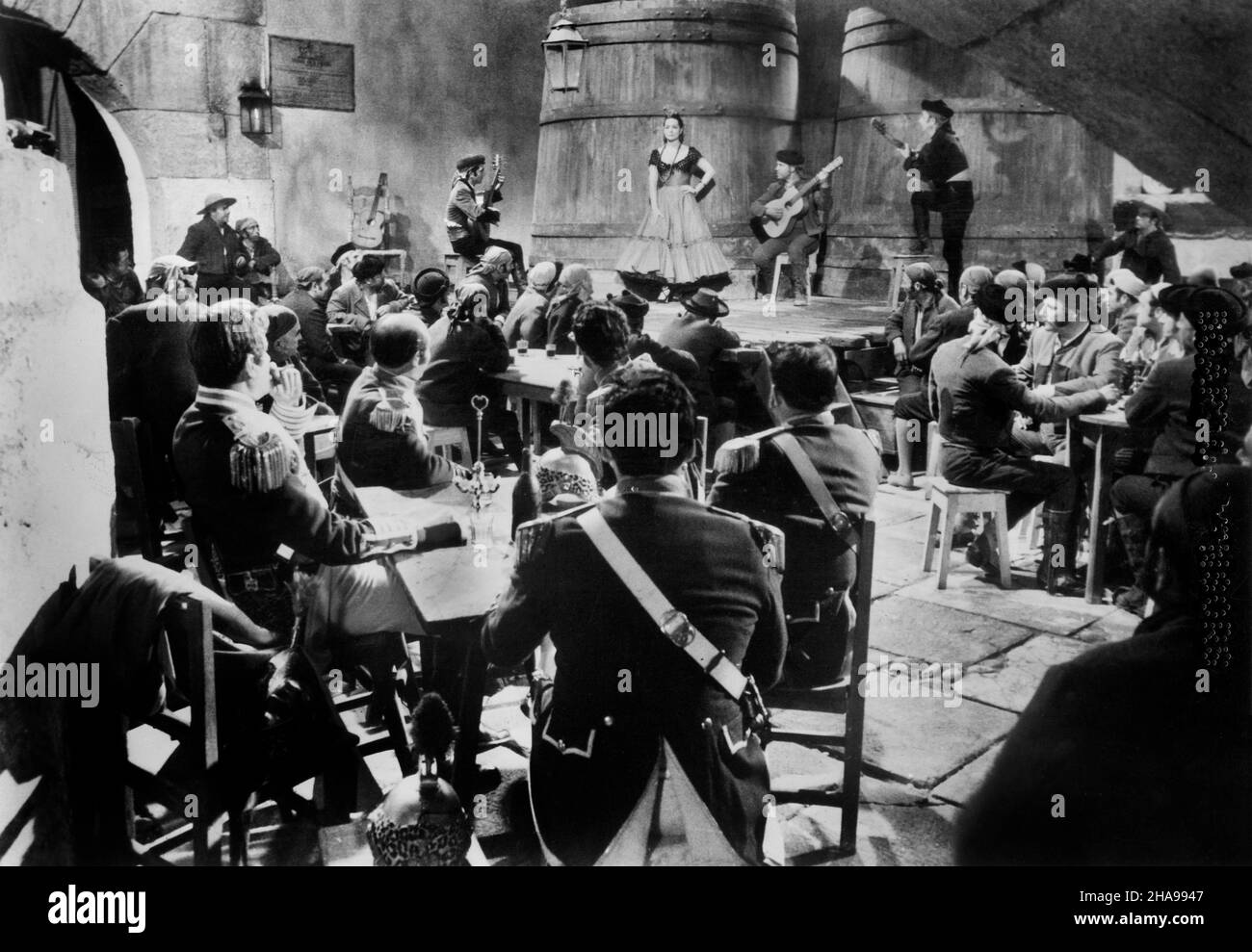 Sara Montiel, sur le tournage du film, 'le diable fait une femme', espagnol titre original: Carmen de la Ronda, Medallion Pictures, 1959 Banque D'Images