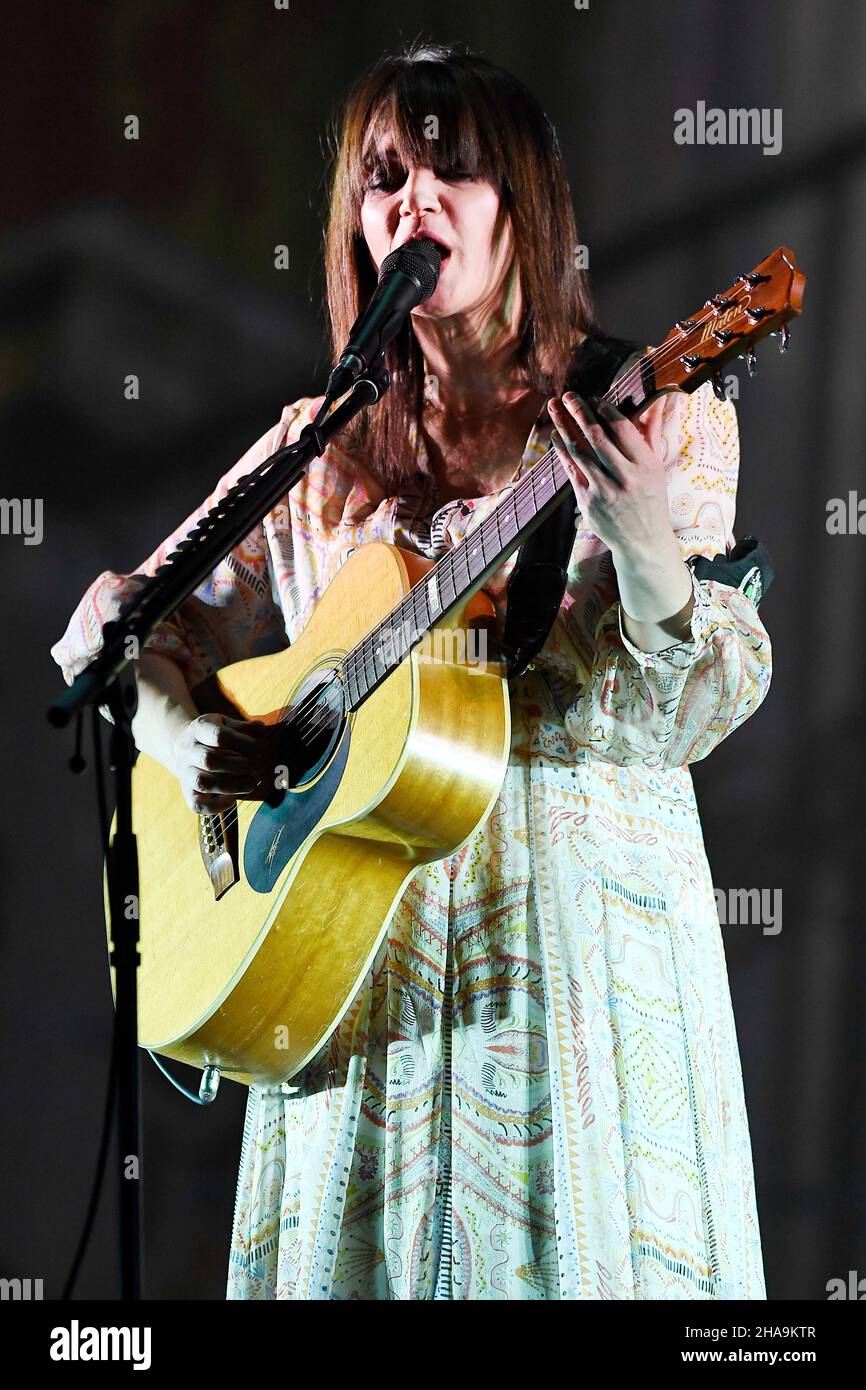 Padoue, Italie.12th décembre 2021.11.12.2021 Carmen Consoli -Je voulais être une star de rock- GRAN TEATRO GEOX - PADOUE dans la photo Carmen Consoli crédit: Agence de photo indépendante/Alamy Live News Banque D'Images