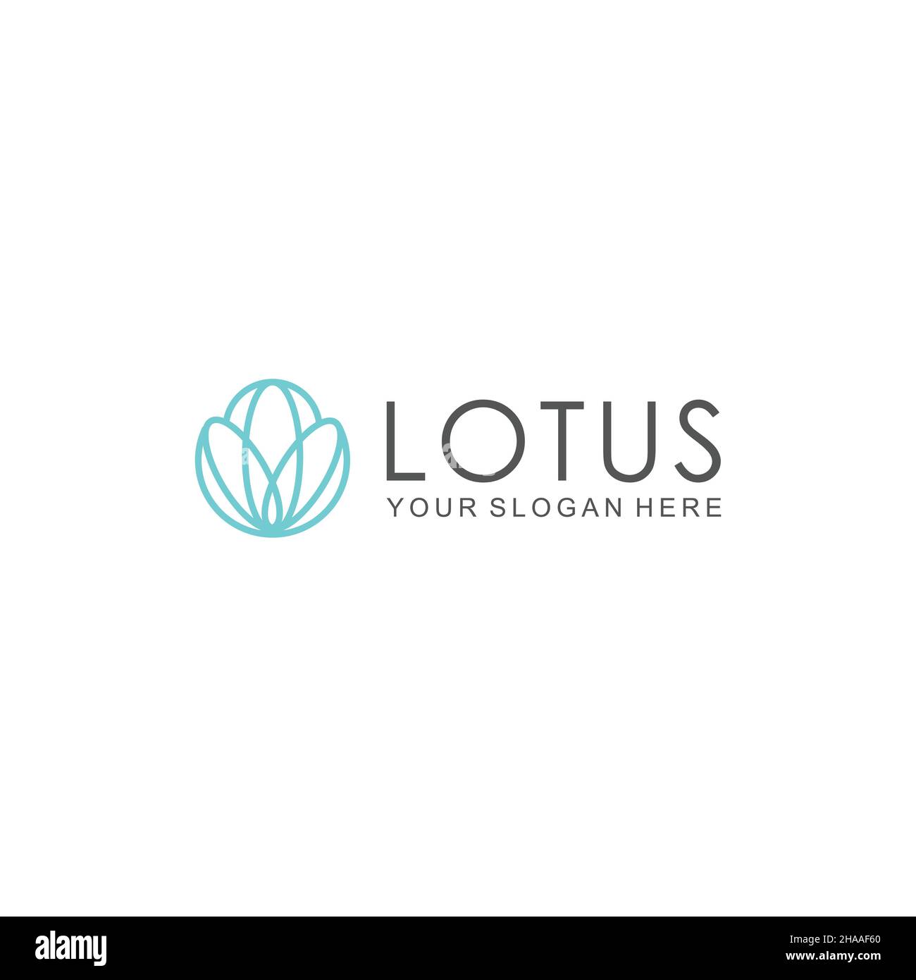 Motif moderne et plat avec logo LOTUS Illustration de Vecteur