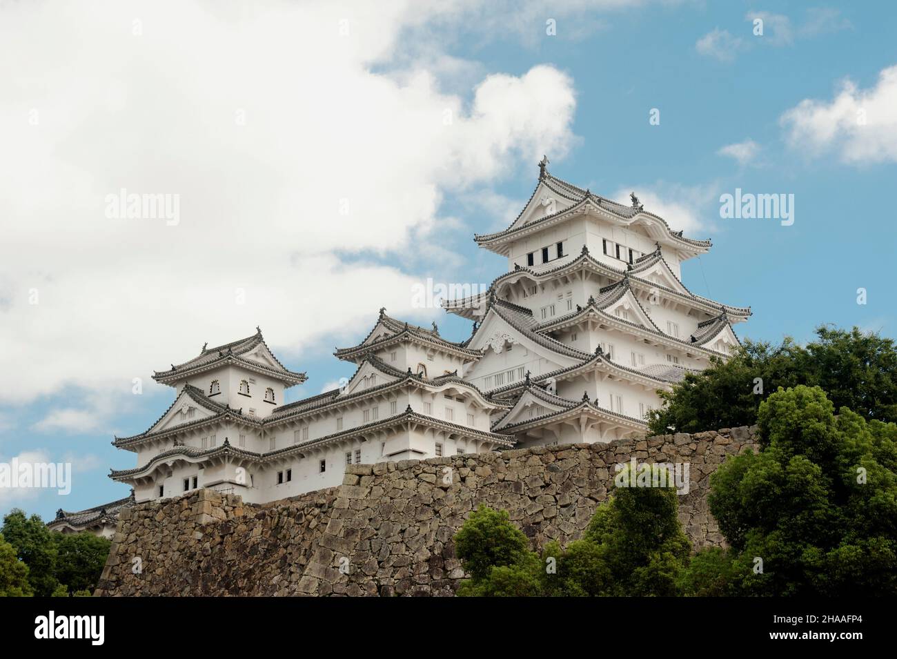 Château Himeji, également connu sous le nom de Château de Heron blanc, à Himeji, préfecture de Hyogo, Japon. Banque D'Images