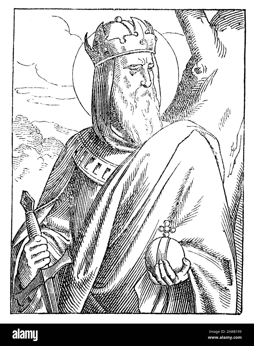 Knut IV le Saint (c.1043-1086), roi du Danemark, , (livre religieux, 1863),Knut IV. Der Heilige (env.1043-1086), König von Dänemark Banque D'Images