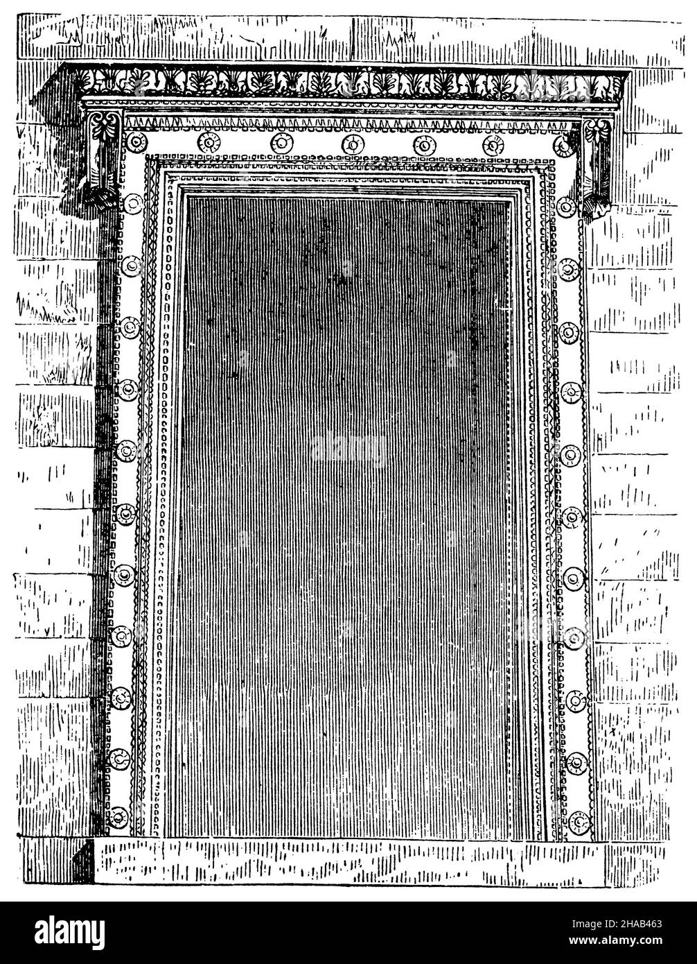 Erechtheion: Door, , (livre d'histoire culturelle, 1892), Erechtheion: Tür,Érechthéion : porte Banque D'Images
