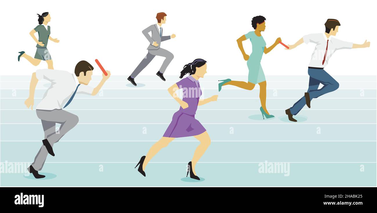 Relais Business Pass, illustration vekcor Illustration de Vecteur