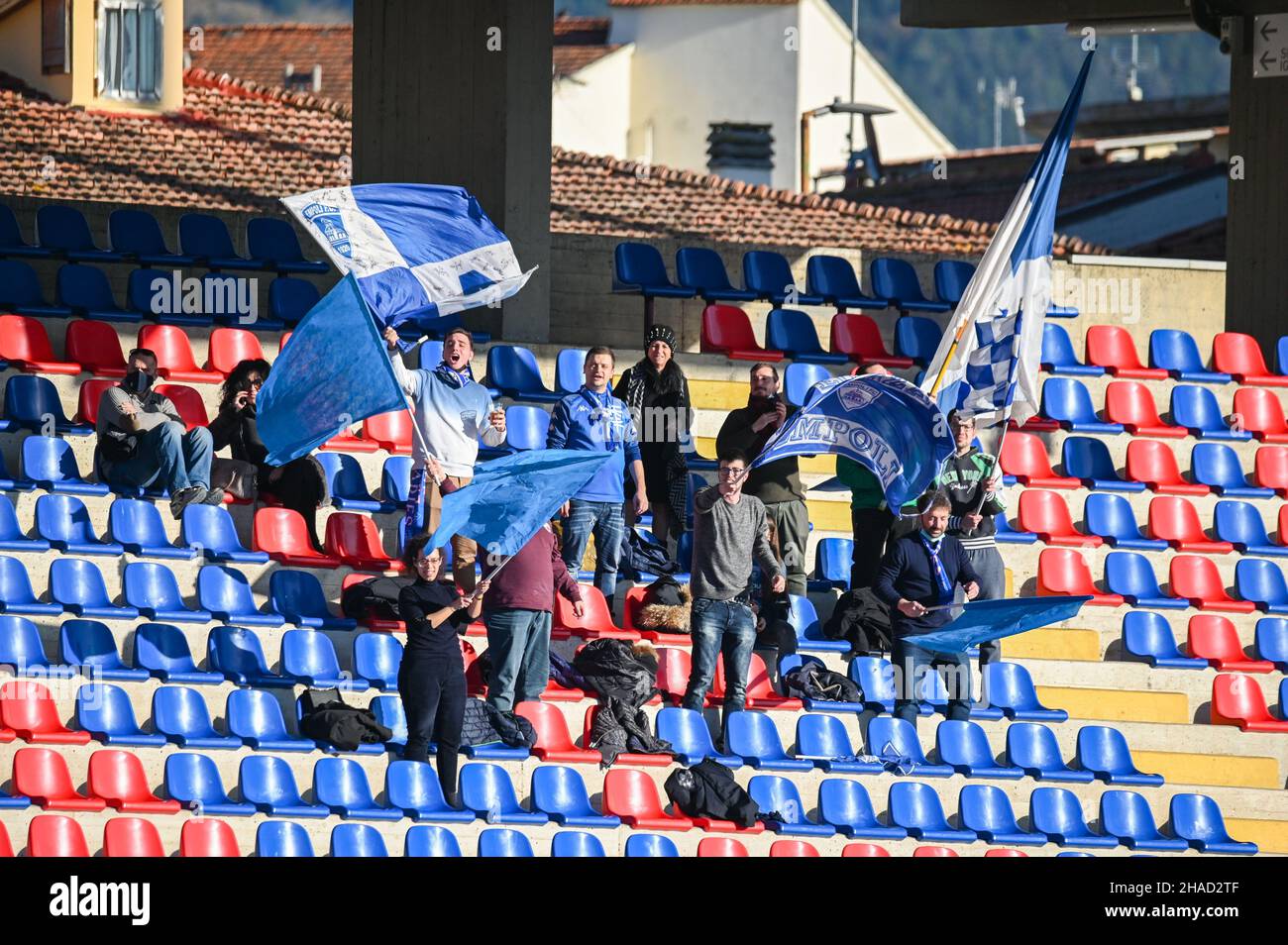 Empoli Supporters pendant Empoli Ladies vs ACF Fiorentina, football italien Serie A Women Match à Sesto Fiorentino (FI), Italie, décembre 12 2021 Banque D'Images